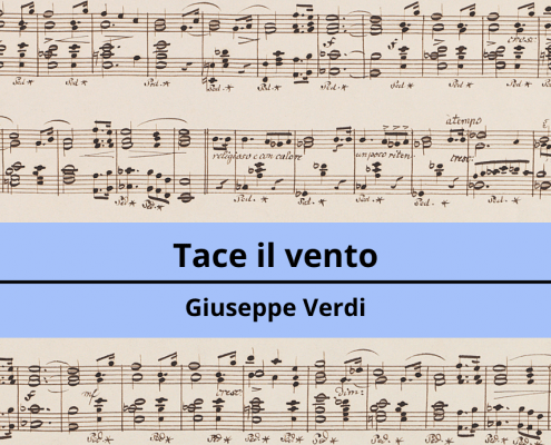 <h4>Tace il vento</h4></br><p>Giuseppe Verdi</p> 3 10 2
