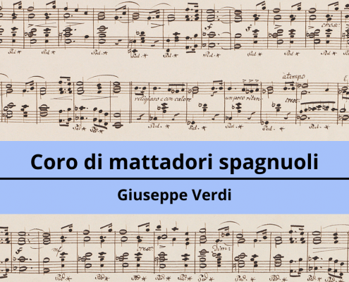 <h4>Coro di mattadori spagnuoli</h4></br><p>Giuseppe Verdi</p> 3 20 2