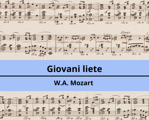 <h4>Giovani liete</h4></br><p>W.A. Mozart</p> 3 archivio spartiture 5