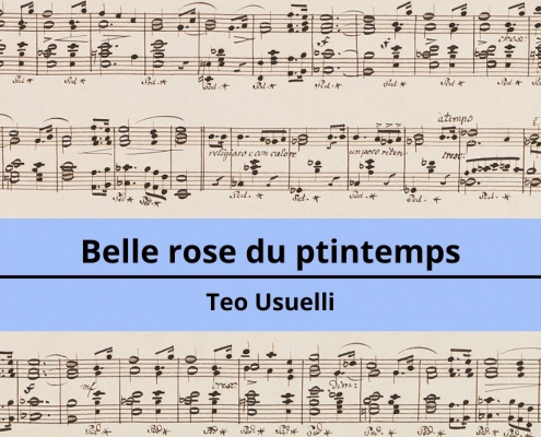 <h4>Belle rose du ptintemps</h4></br><p>Teo Usuelli</p> 3 Belle rose du ptintemps