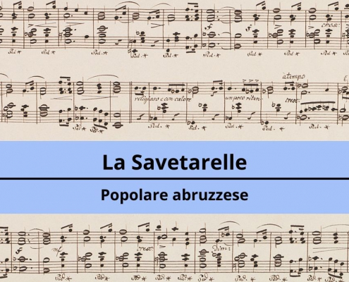 <h4>La Savetarelle</h4></br><p>Popolare abruzzese</p> 3 La Savetarelle