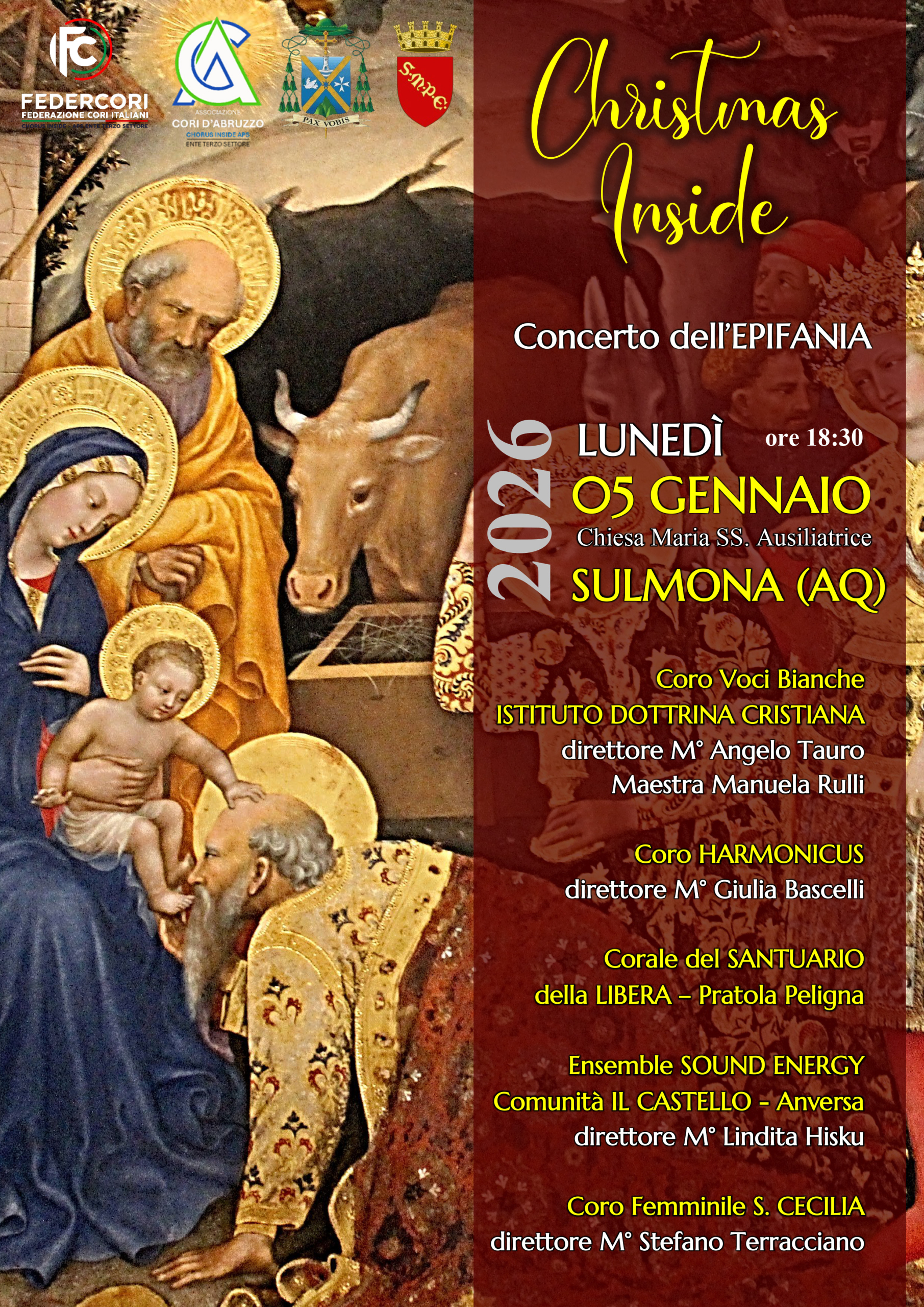 CHRISTMAS INSIDE - Sulmona 2025 1 locandina EPIFANIA scaled