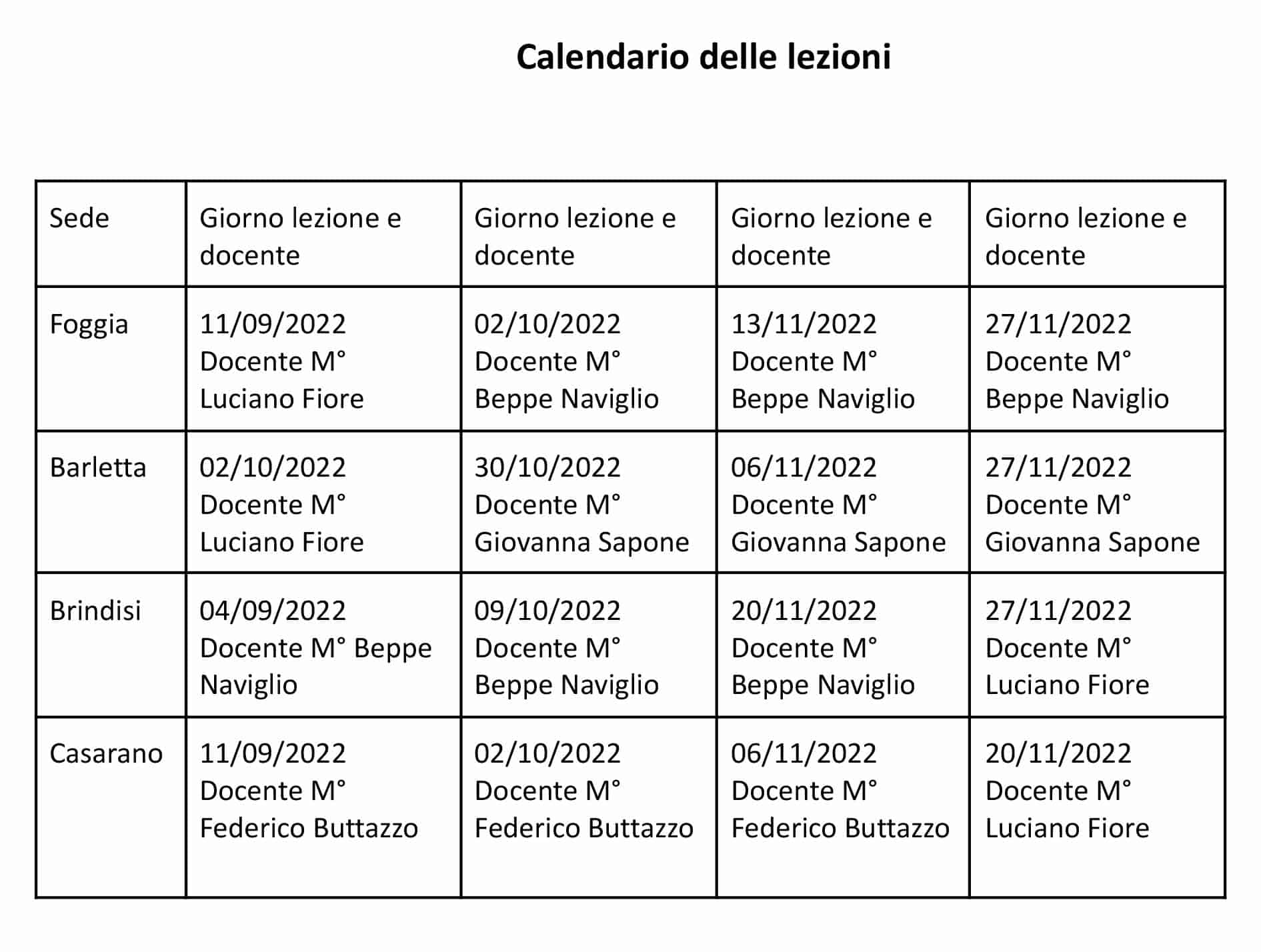 calendario